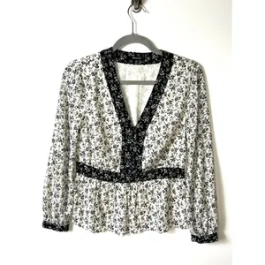 Madewell floral print top women’s XS‎ thumbnail 3