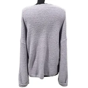 NEW Altar’d State Purple V-Neck Plein Air Sweater thumbnail 2