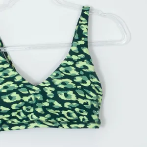 Aerie Offline Green Camo Athletic Workout Mesh Sports‎ Bra Womens Size Small thumbnail 5