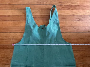 Double Zero NWOT Green Denim Shortalls Romper thumbnail 4
