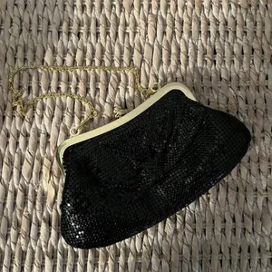 Ardeen small sequin black and gold chain clutch bag‎ EUC sparkly thumbnail 3