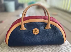 LA Tour Eiffel Annie Round Handbag 👝 Blue thumbnail 1