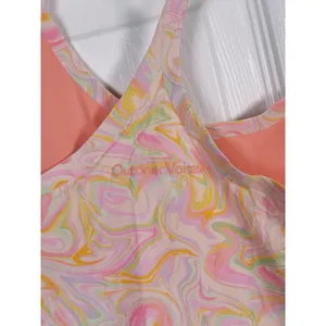 Outdoor Voices Exercise Dress Size Small Pink Marbled Swirl Tennis Pickleball thumbnail 11