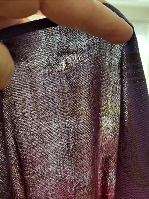 Handwoven Rainbow Paisley Wrap thumbnail 12