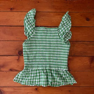 Draper James Top Peplum Green  thumbnail 2