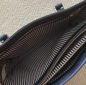 Kate Spade Large Black Tote Bag Multi Compartments Zip Top Closure Laptop EUC thumbnail 8