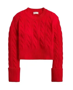 J. Crew Collection Cuffed Crew Neck Sweater Cashmere Sweater S thumbnail 1