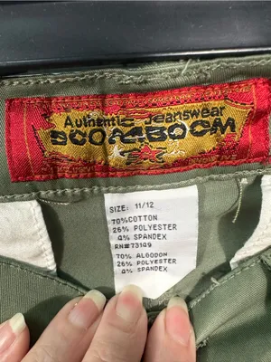 BoomBoom Green Utility Pants Size 11/12 EUC thumbnail 5