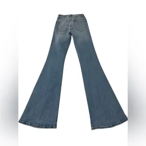 Frame Denim Blue Flare Jeans thumbnail 10