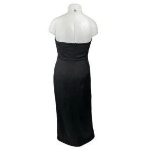 NEW Showpo Oriella Panelled Thigh Split Strapless Bandeau Maxi Bodycon Dress 14 thumbnail 4
