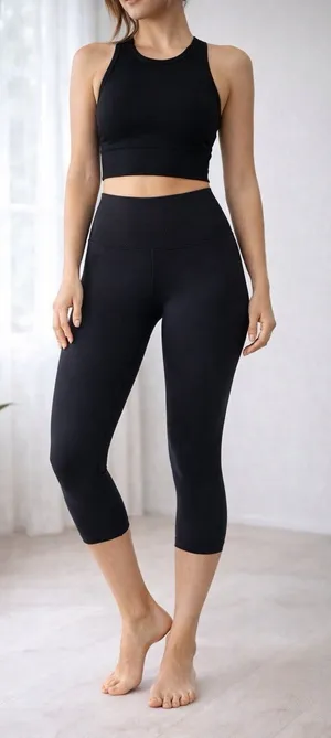 Lululemon Wunder Under Hi-Rise Crop Black Size 2 Luxtreme Leggings thumbnail 1