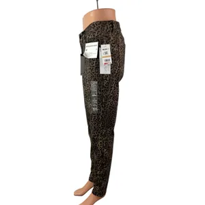 NEW William Rast Wild Cheetah Leopard Beige High Rise Skinny Denim Jeans Size 29 thumbnail 4