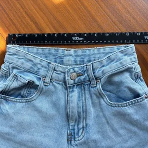 Women's Light Wash High Waisted Wide Leg Jeans Light Blue Denim Pants Y2K Small thumbnail 6