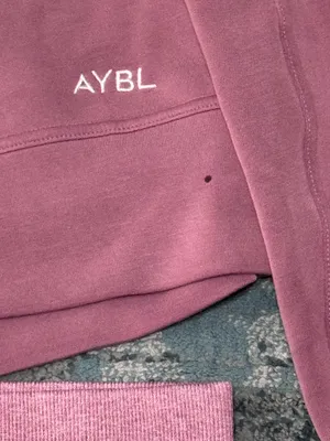 AYBL Rose Pink Set Cropped Jumper Ombré Seamless Leggings S/M thumbnail 8