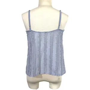 Intimately Free People Blue Frayed Chevron‎ Cami Tank Top XS Boho Feminine thumbnail 4