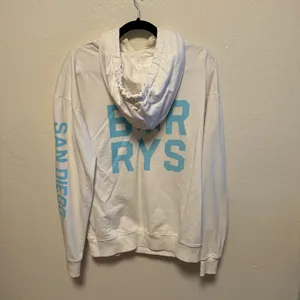 White Hoodie with Blue Accents thumbnail 13