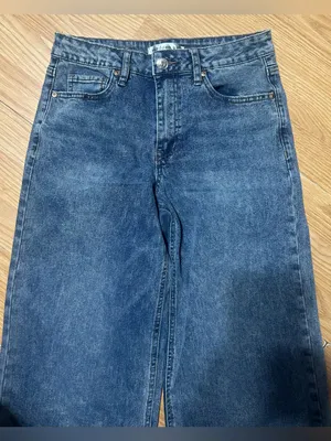 Steve Madden high rise wide leg denim acid wash jeans ladies/jr size 5 w stretch thumbnail 2
