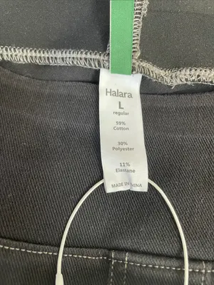 HALARA Flex High Waisted Pockets Baggy Wide Leg Washed Casual Jeans Size L NWT thumbnail 15