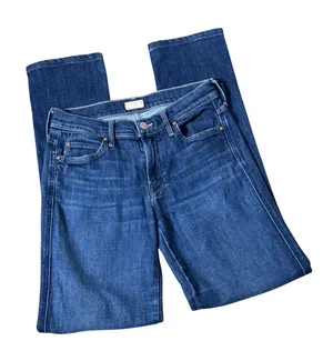 Mother The Rascal Straight Leg Jeans Womens 29 Blue Clean Sweep Mid Rise Denim thumbnail 1