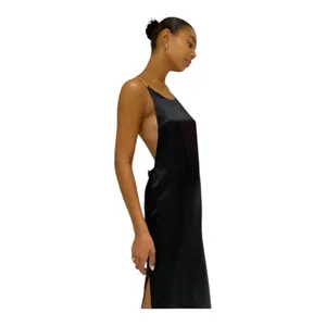 Magali Pascal Glam‎ Maxi Dress In Black Size Medium NWT thumbnail 3
