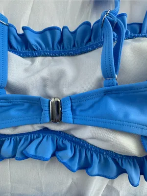 Pink Lily Royal Blue Ruffle Bikini Set thumbnail 9