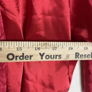 Victorias Secret Robe Womens One Size Red Satin Jacquard Floral Kimono Belted‎ thumbnail 6