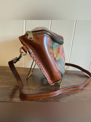 the Patricia Nash "Tinchi" Leather Convertible Belt Bag / Crossbody Sling thumbnail 3