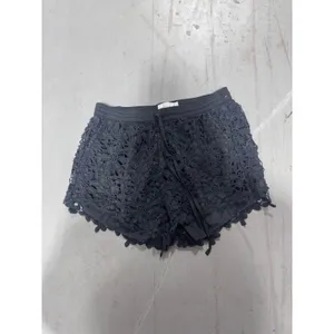 Abercrombie & Fitch Black Floral Crochet Lace Shorts Small thumbnail 3