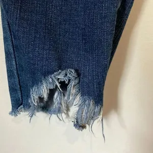 Kancan High Rise Medium Wash Distressed Raw Hem Skinny Jeans 15/31 #785 thumbnail 5