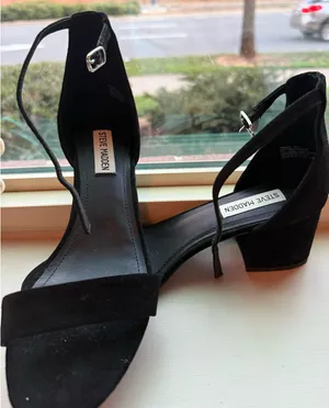 Steve Madden Heels Platform Black Suede 7.5 thumbnail 1
