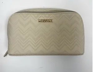 Missoni for delta Cream Chevron gold Logo Cosmetic Case vacation thumbnail 1