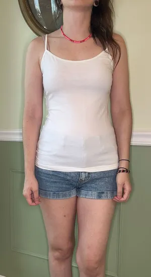 H&M Y2K white tank top thumbnail 1