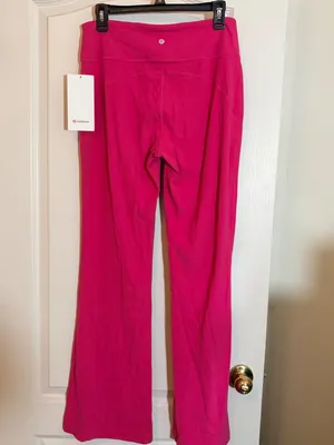 Lululemon Groove Nulu High-Rise Flared Pant *Regular SOLD OUT Color Raspberry thumbnail 4