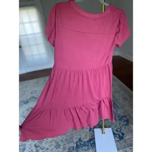 Knox Rose‎ Magenta Mini Dress XS Babydoll Boho Feminine Coquette Romantic Lounge thumbnail 3