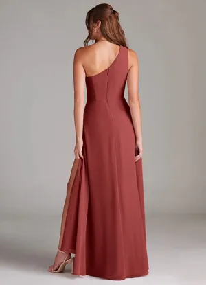 Azazie Brooke Bridesmaid Dress Terracotta thumbnail 4