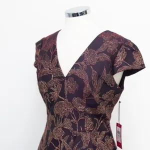 Vince‎ Camuto. Jacquard Embroidered Dress. thumbnail 7