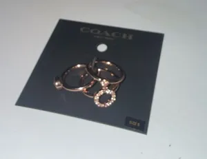 Coach Rose Gold Rings thumbnail 1