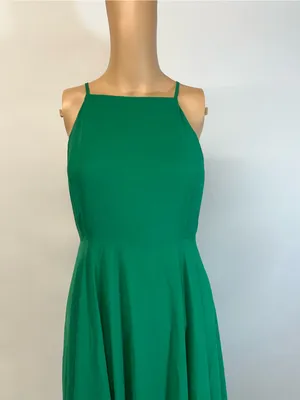 Lulu's Emerald Green Halter Maxi Dress thumbnail 2