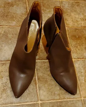 Taupe Enzo Anglioni Booties Size 10M thumbnail 1