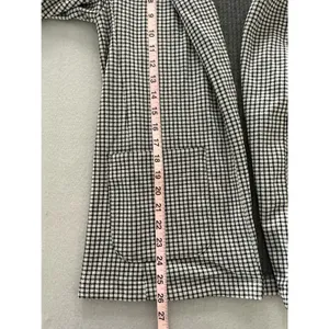 Wallflower Blazer Size M Houndstooth Knit Open Front Cardigan Jacket WNG13653T thumbnail 6