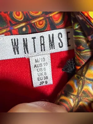NWT WNTRMSE Kenzie Disco Print Mini Dress Open Back Mock Neck, US‎ 6 ($245) thumbnail 12
