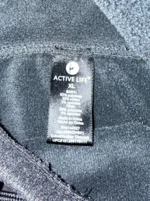 Active Life Women’s Solid Gray Fleece Pullover Hoodie XL Long Sleeve Pockets. thumbnail 4