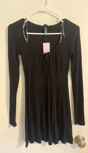 Wild Fable Black Sweater Mini Dress thumbnail 2