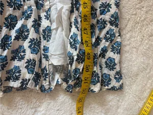 Lulus Flirty Fave Ivory Floral Print Tie-Back Midi Dress Size Large Sleeveless thumbnail 8
