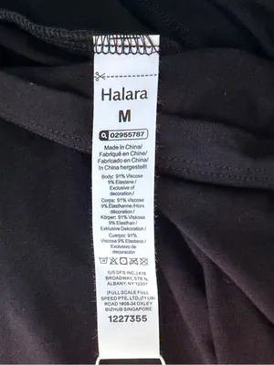 HALARA Halter Tie Back Mini Resort Dress with Pockets size Medium black NEW thumbnail 9