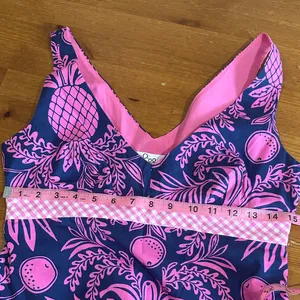 Lilly Pulitzer Pink and Navy Pineapple Tank Top thumbnail 6