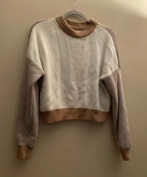 Abercrombie & Fitch Women's Sweater Top Shirt Size XS Brown Long Sleeve Knit thumbnail 1