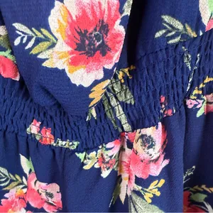 Rue21 Blue Floral Smocked Romper thumbnail 6