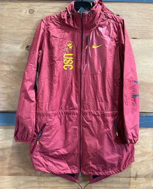 Nike USC V.Crimson Windbreaker Jacket 00034860XSC1MED Women Size M NWT thumbnail 1