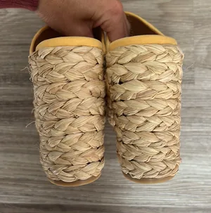 Lulus Ervyn Suede Raffia Platform Slide Sandals thumbnail 8